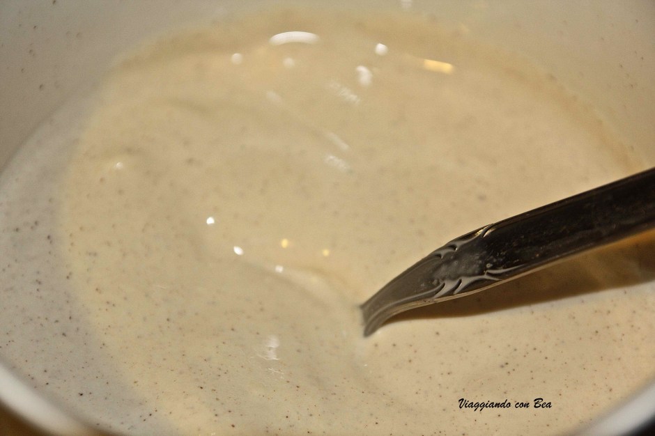 ecco la crema di gelato di vaniglia mantecato al rum e cannella