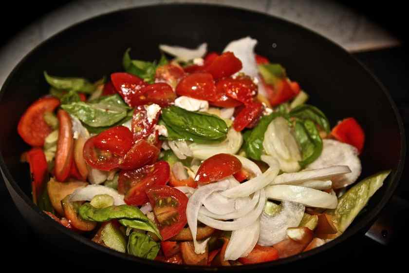 ho fatto scivolare in padella i miei ingredienti