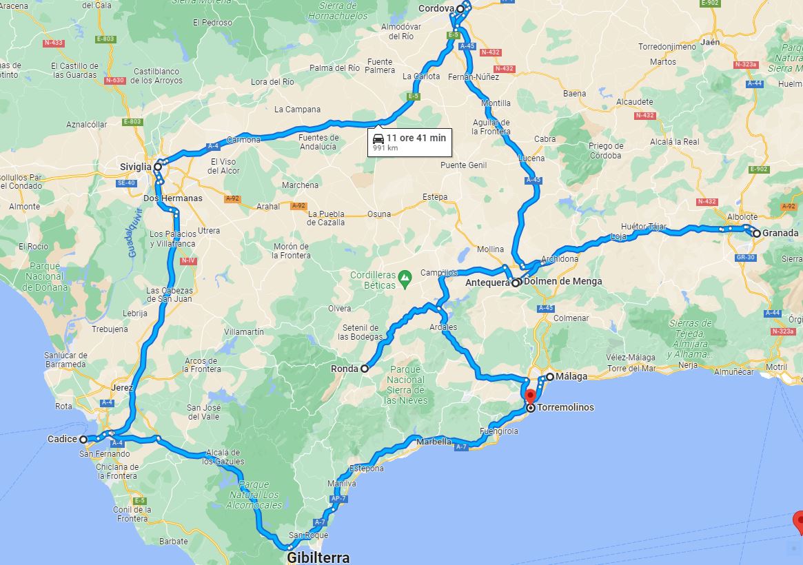 Andalusia, on the road