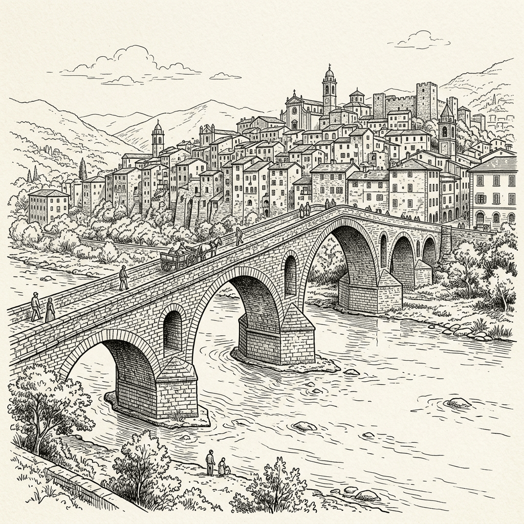Antico ponte storico di Taggia